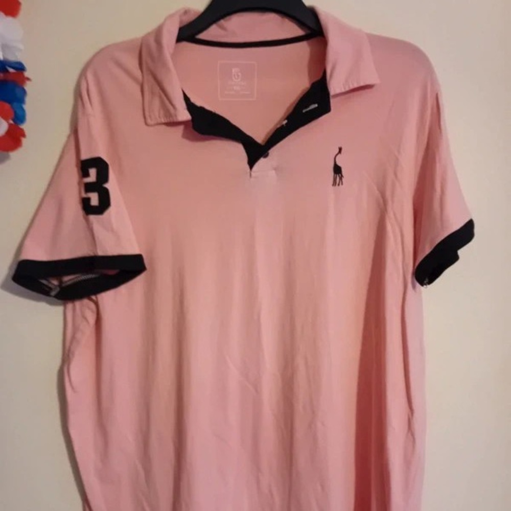 Lulu's Soft Pink Polo with Black Accents